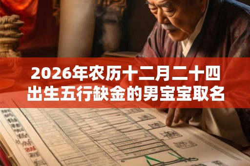 2026年农历十二月二十四出生五行缺金的男宝宝取名字 2026年农历十二月二十四出生五行缺金的男宝宝取名字