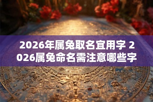 2026年属兔取名宜用字 2026属兔命名需注意哪些字