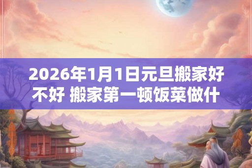 2026年1月1日元旦搬家好不好 搬家第一顿饭菜做什么