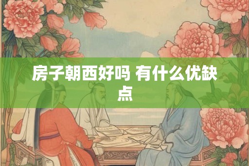 房子朝西好吗 有什么优缺点
