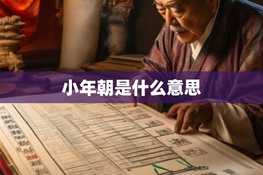 小年朝是什么意思