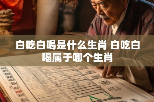 白吃白喝是什么生肖 白吃白喝属于哪个生肖