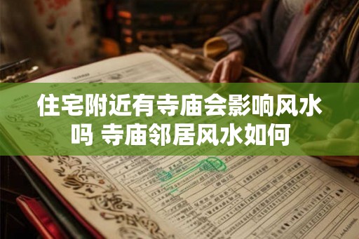 住宅附近有寺庙会影响风水吗 寺庙邻居风水如何