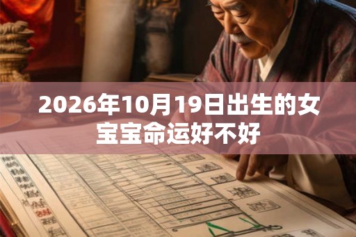 2026年10月19日出生的女宝宝命运好不好