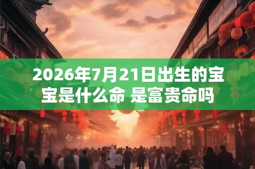 2026年7月21日出生的宝宝是什么命 是富贵命吗 2026年7月21日出生的宝宝是什么命 是富贵命吗