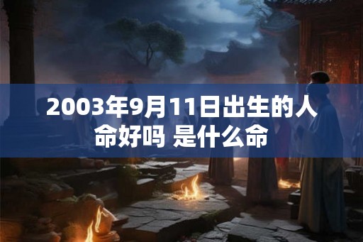 2003年9月11日出生的人命好吗 是什么命