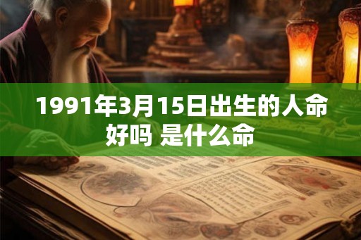 1991年3月15日出生的人命好吗 是什么命
