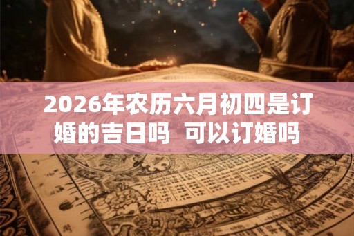 2026年农历六月初四是订婚的吉日吗 可以订婚吗 2026年农历六月初四是订婚的吉日吗 可以订婚吗
