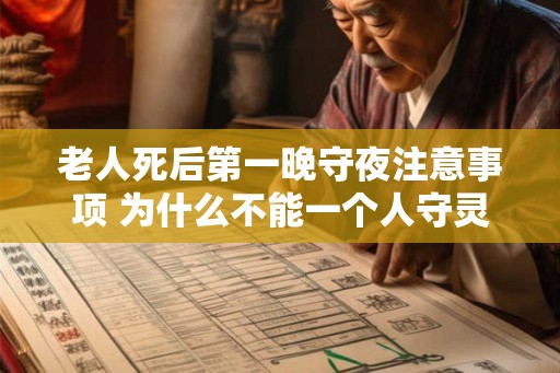 老人死后第一晚守夜注意事项 为什么不能一个人守灵