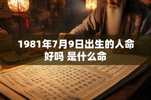 1981年7月9日出生的人命好吗 是什么命