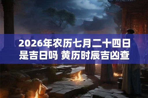 2026年农历七月二十四日是吉日吗 黄历时辰吉凶查询