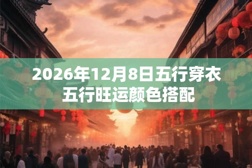 2026年12月8日五行穿衣 五行旺运颜色搭配 2026年12月8日五行穿衣 五行旺运颜色搭配