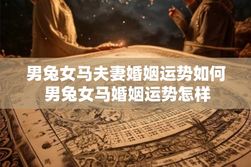男兔女马夫妻婚姻运势如何 男兔女马婚姻运势怎样 男兔女马夫妻婚姻运势如何 男兔女马婚姻运势怎样