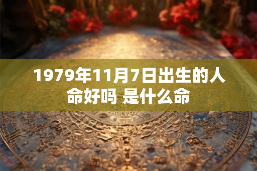 1979年11月7日出生的人命好吗 是什么命