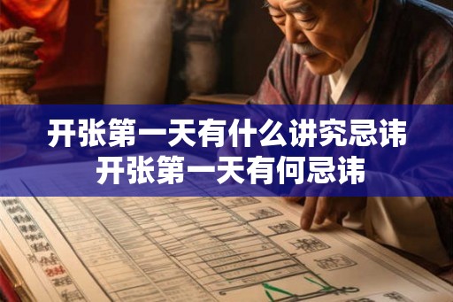 开张第一天有什么讲究忌讳 开张第一天有何忌讳
