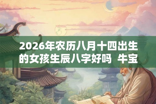 2026年农历八月十四出生的女孩生辰八字好吗  牛宝宝名字集锦