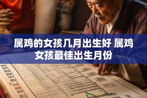 属鸡的女孩几月出生好 属鸡女孩最佳出生月份