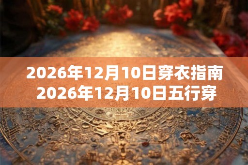 2026年12月10日穿衣指南 2026年12月10日五行穿衣 2026年12月10日穿衣指南 2026年12月10日五行穿衣