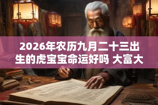 2026年农历九月二十三出生的虎宝宝命运好吗 大富大贵吗