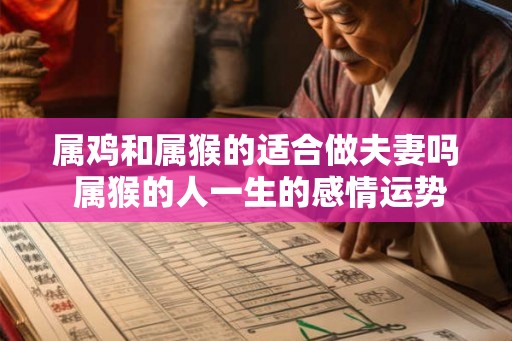 属鸡和属猴的适合做夫妻吗 属猴的人一生的感情运势怎么样