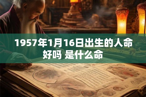 1957年1月16日出生的人命好吗 是什么命