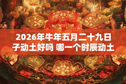 2026年牛年五月二十九日子动土好吗 哪一个时辰动土吉利