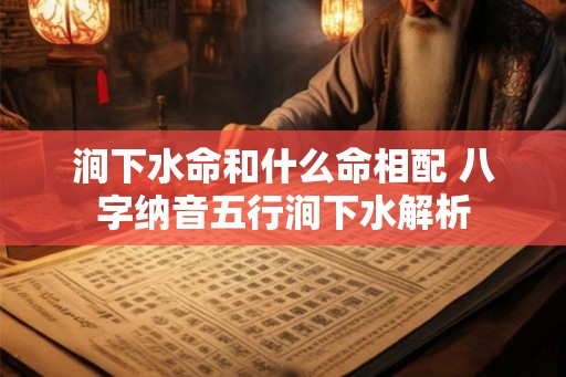 涧下水命和什么命相配 八字纳音五行涧下水解析