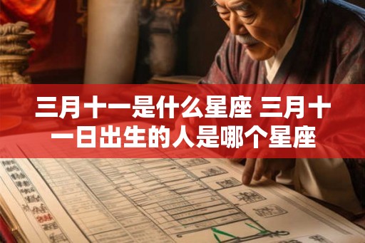 三月十一是什么星座 三月十一日出生的人是哪个星座