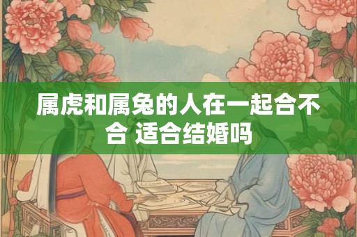 属虎和属兔的人在一起合不合 适合结婚吗