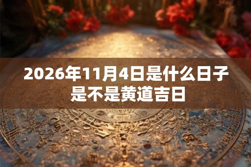 2026年11月4日是什么日子 是不是黄道吉日