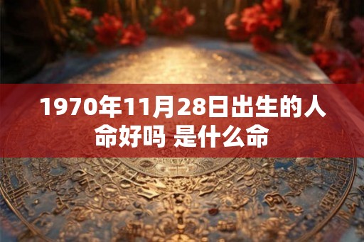 1970年11月28日出生的人命好吗 是什么命