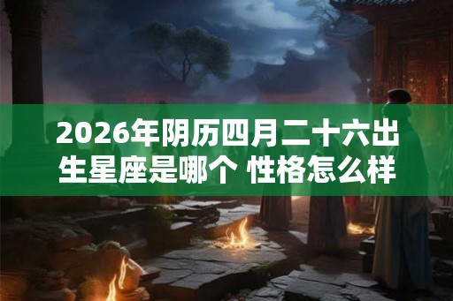 2026年阴历四月二十六出生星座是哪个 性格怎么样
