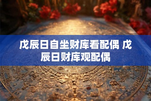 戊辰日自坐财库看配偶 戊辰日财库观配偶