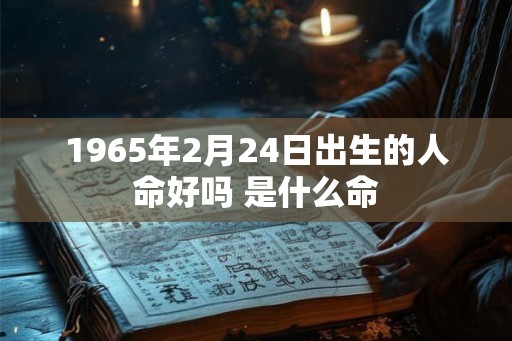 1965年2月24日出生的人命好吗 是什么命