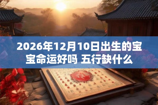 2026年12月10日出生的宝宝命运好吗 五行缺什么