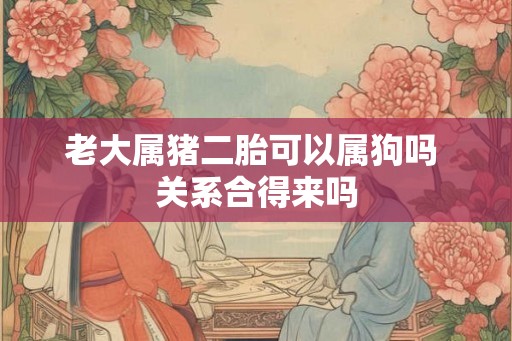 老大属猪二胎可以属狗吗 关系合得来吗 老大属猪二胎可以属狗吗 关系合得来吗