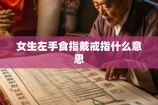 女生左手食指戴戒指什么意思