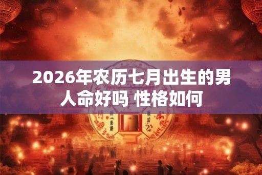 2026年农历七月出生的男人命好吗 性格如何