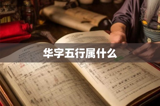 华字五行属什么