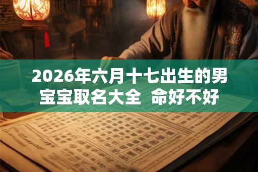 2026年六月十七出生的男宝宝取名大全 命好不好 2026年六月十七出生的男宝宝取名大全 命好不好