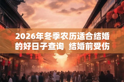 2026年冬季农历适合结婚的好日子查询 结婚前受伤吉利吗 2026年冬季农历适合结婚的好日子查询 结婚前受伤吉利吗