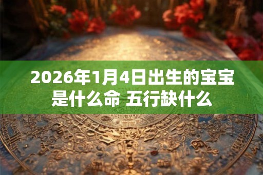 2026年1月4日出生的宝宝是什么命 五行缺什么