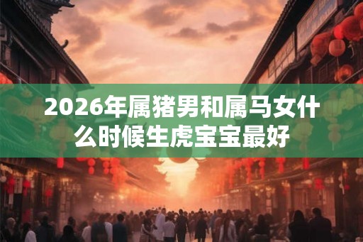 2026年属猪男和属马女什么时候生虎宝宝最好