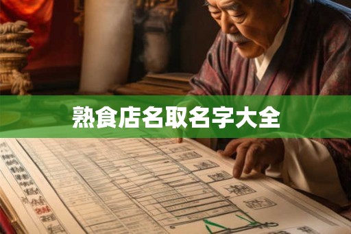 熟食店名取名字大全
