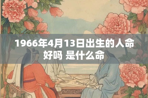 1966年4月13日出生的人命好吗 是什么命 1966年4月13日出生的人命好吗 是什么命