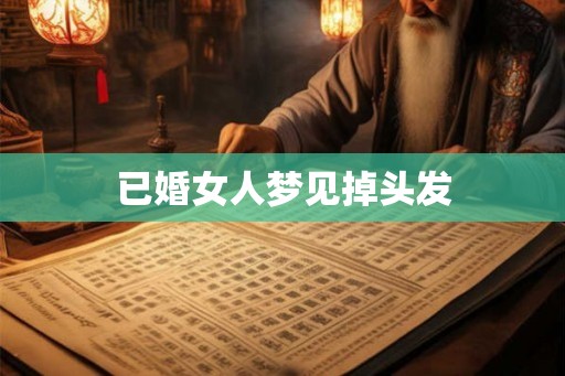 已婚女人梦见掉头发 已婚女人梦见掉头发