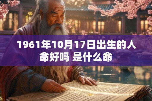 1961年10月17日出生的人命好吗 是什么命 1961年10月17日出生的人命好吗 是什么命