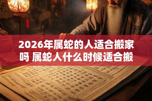 2026年属蛇的人适合搬家吗 属蛇人什么时候适合搬家