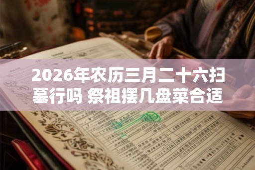 2026年农历三月二十六扫墓行吗 祭祖摆几盘菜合适