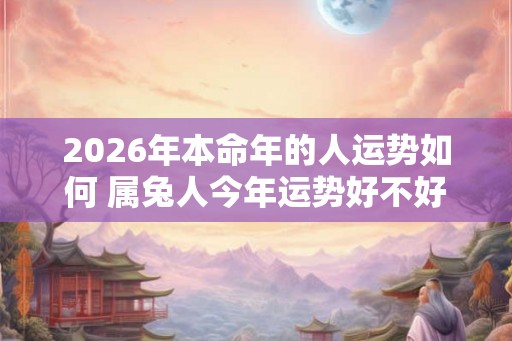 2026年本命年的人运势如何 属兔人今年运势好不好 2026年本命年的人运势如何 属兔人今年运势好不好